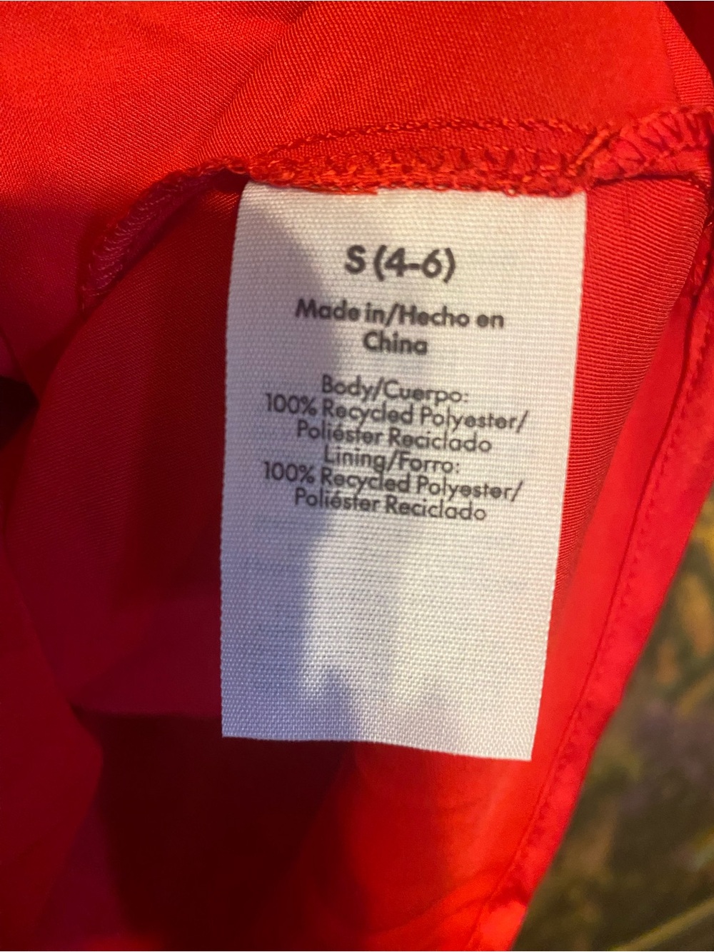 Red slip dress with bow accents - Picture 7 of 7